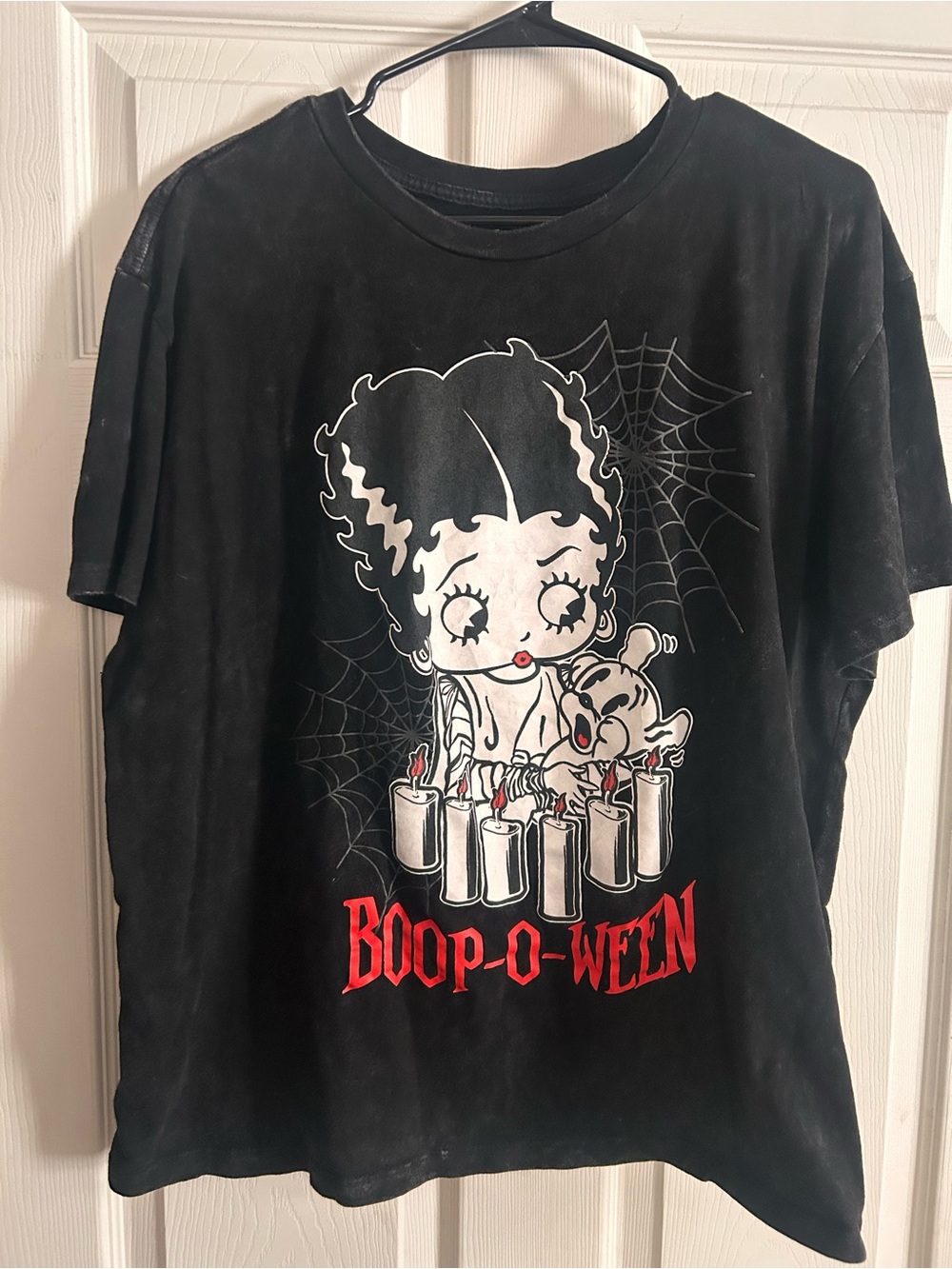 Betty Boop Black Red Boop-O-Ween Graphic Tee